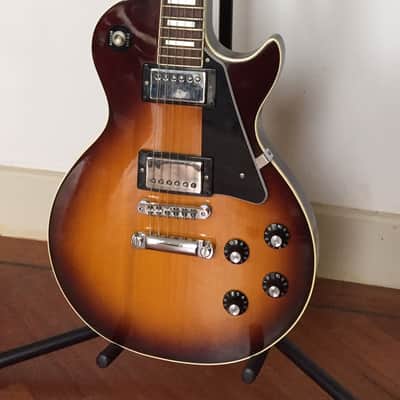 Vintage Japanese Pearl Gibson Les Paul Copy 1980s Sunburst Matsumoku Hardcase image 1