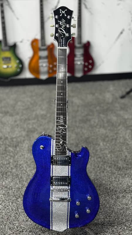 Minarik Drifter “Say When” – Bonfire Blue Metallic | Cool Precision, Hot Tone, Boutique Brilliance | Sixx Gun Music Exclusive image 1