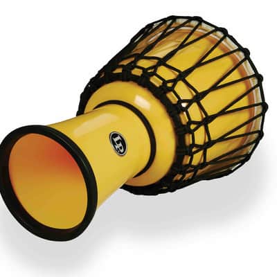 Latin Percussion World 7" Rope Circle Djembe, Yellow image 2