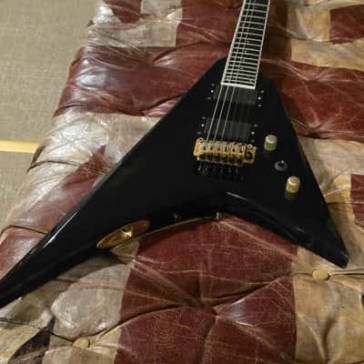 ESP Edwards SV Flying Arrow V MIJ Guitar - Gold Original Floyd Rose EMG image 16