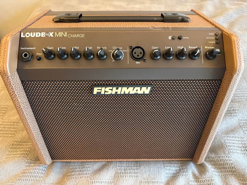 Fishman Loudbox Mini Charge 60-Watt 1x6.5" Battery Powered Acoustic Guitar Combo 2010s Brown image 1