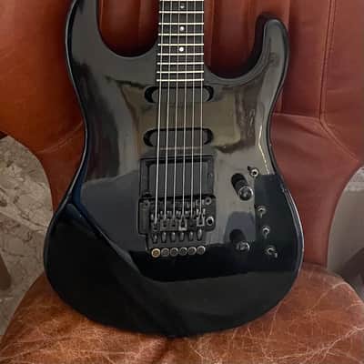 Gibson U-2 (Mach II) 1989 - Ebony w/ Custom Scalloped Ebony fretboard & original Case image 12