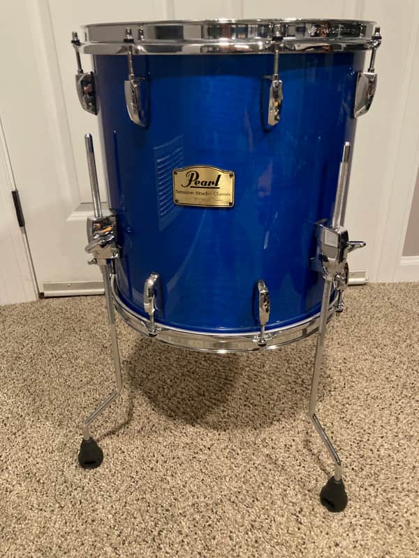 Pearl 14"x14" Session Studio Classic Floor Tom SHEER BLUE Drum image 1
