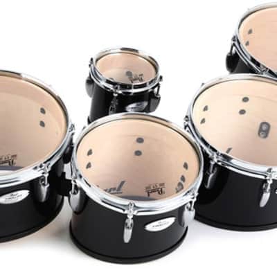 Pearl Finalist Marching Tenor Drums - 6/10/12/13/14 inch Midnight Black image 2