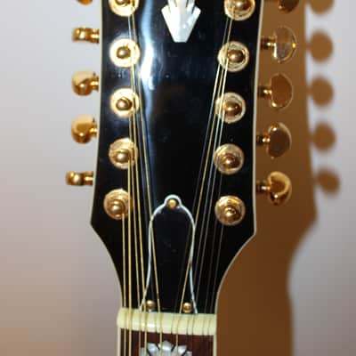 Epiphone J-200 12 string acoustic guitar, pickup, case 2021 - sunburst image 3