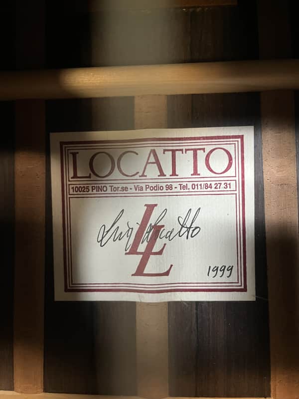 LUIGI LOCATTO Signed 10 String 1999 - French Polish image 1
