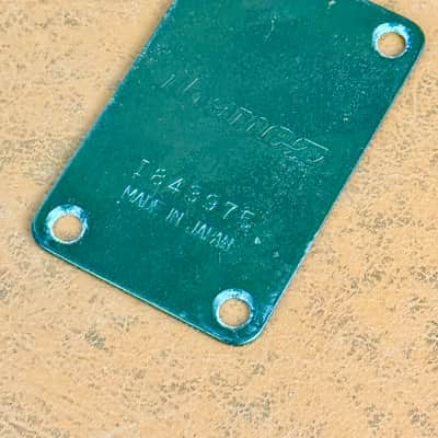 1980's Ibanez RB-850 Roadstar II Bass Guitar Neck Plate Black w/Screws Vintage image 5