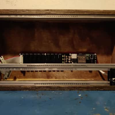 Handmade wooden Eurorack Lunchbox 64hp 3U + 1U Pulp Logic / Synthrotek PSU DIY Eurorack Case image 2