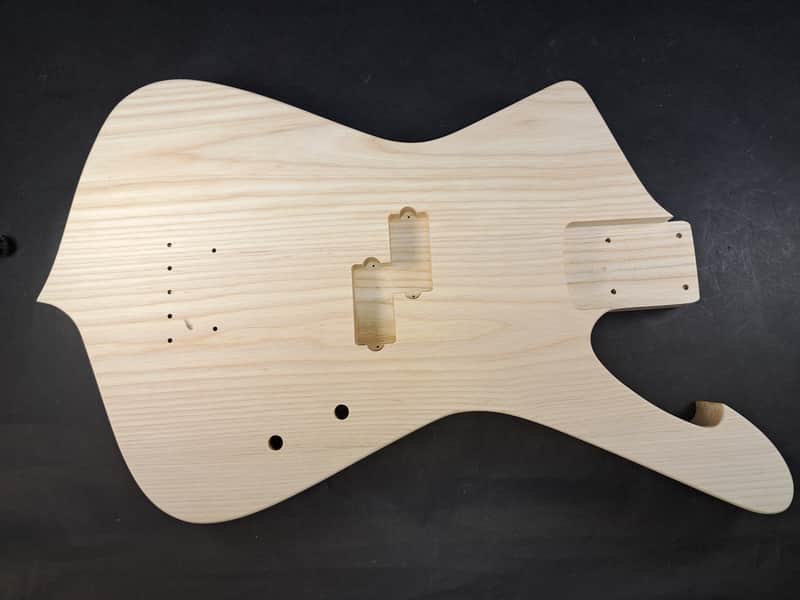 Unfinished Ash Iceman P bass guitar body - fits fender necks J2515 image 1