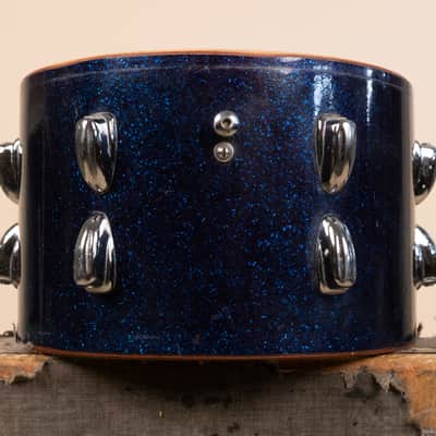 1966 Slingerland 8x12 Sparkling Blue Pearl Tom image 3