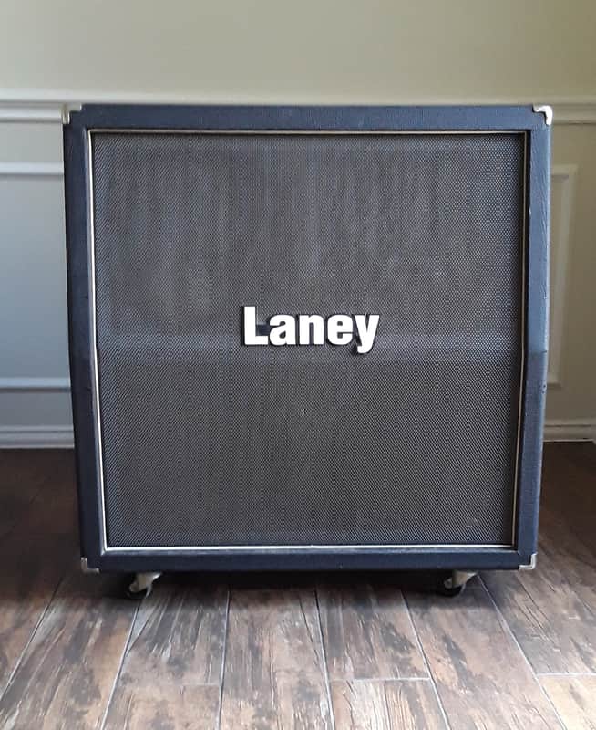 Laney GS412P 4x12 Guitar Cabinet with Premier Vintage 60 Speakers (Stereo or Mono switch feature) image 1