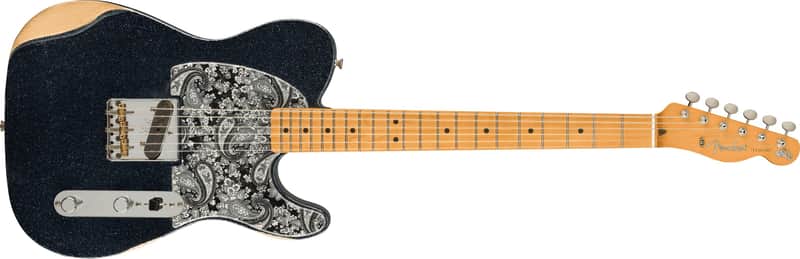 Fender Brad Paisley Road Worn Esquire 2020 - Present - Black Sparkle
