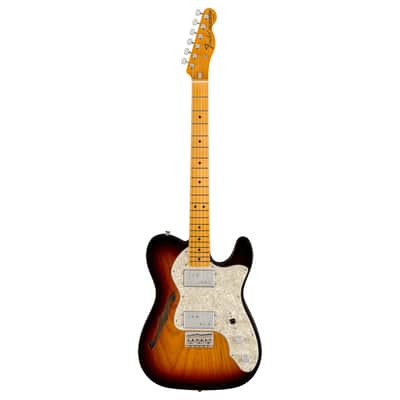 Fender American Vintage II 1972 Telecaster Thinline - Maple Fingerboard, 3-Color Sunburst image 2