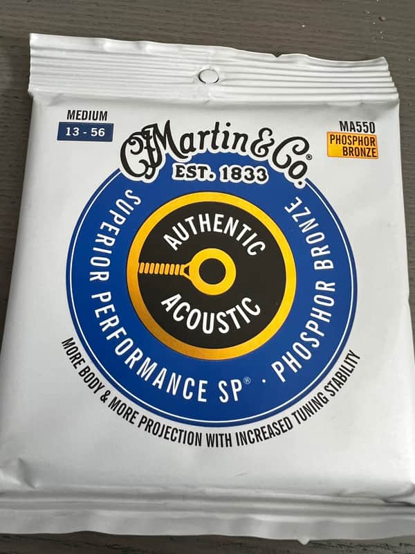 Martin MA550 strings (4 sets) - Phosphor Bronze med gauge .13-.56 image 1