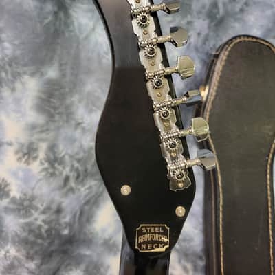 Vintage RARE 1965 Kawai made Prestige Solid Body Dual Pickup Pro Setup New Strings Original Deluxe Soft Shell Case image 10