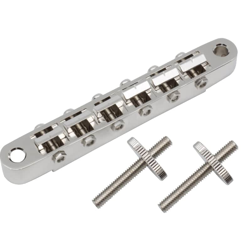 Gotoh Guitar Bridge - GE104B, ABR-1 Style, Tune-O-Matic, Zinc Saddles, Color: Nickel image 1