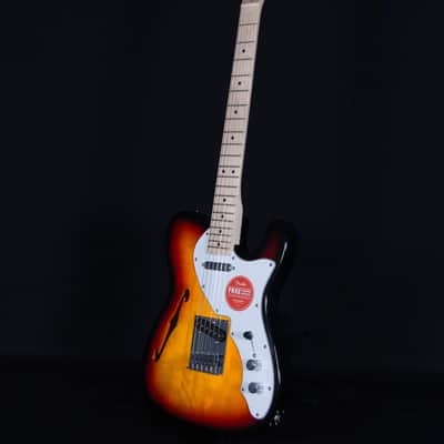 Squier Affinity Telecaster Thinline, Maple FB, 3-Color Sunburst image 6