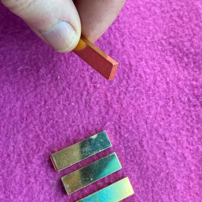 NOS vintage Gibson bar pole pieces for p90 pickup 1955 1956 les paul L5-ces super 400 Pole pieces image 4