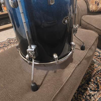 Tama STARCLASSIC PERFORMER BIRCH 16 IN Floor Tom 2000s - Blue Galaxy Fade image 6