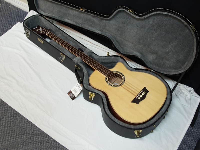 DEAN Exotica Supreme acoustic electric 4-string Cutaway BASS guitar NEW w/ Case image 1