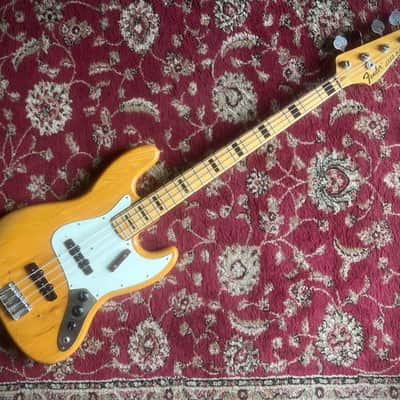 1973 Fender Jazz Bass with Maple Fretboard - Natural - With Original Case image 2