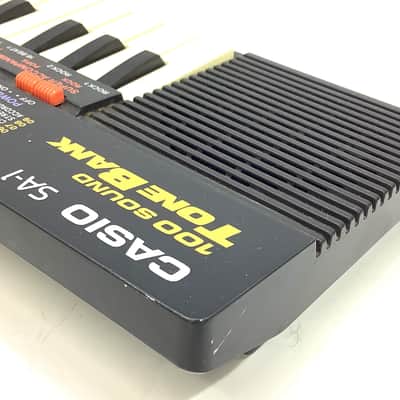 Casio SA-1 3 BOOK MANUAL 6 PATTERN PULSE CODE MODULATION PCM 100 TONE BANK 1989 - mini keyboard with complex LO-FI wavetable sounds PC Kid Techo Punk pop Japan Anime Manga Black BOXED RARE image 10