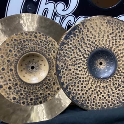 Tris Imboden's, Chicago, Paiste - 14" Signature Dark Energy, Mark 1 Hi Hats Pair, 950g,1406g 2000s image 7