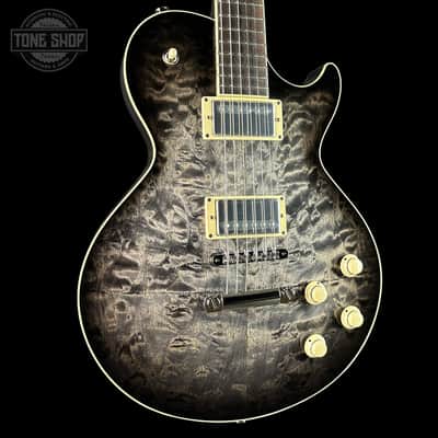 Collings CL City Limits DLX Quilt Top Acid Wash Charcoal Burst w/Case 251664 image 6