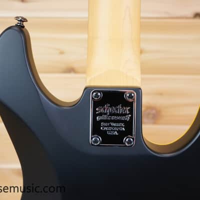 Schecter Demon-7 Left-Handed - Aged Black Satin image 7
