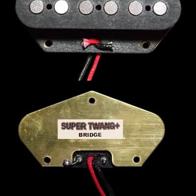 GuitarHeads SUPER TWANG PLUS Telecaster Tele Pickup - Alnico - BLACK - Bridge image 3