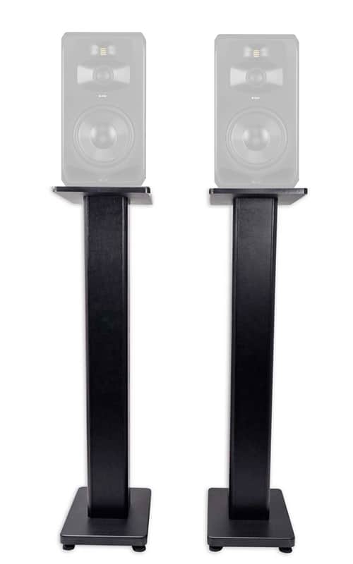 (2) Rockville 36” Studio Monitor Speaker Stands For ADAM Audio S5V Monitors image 1