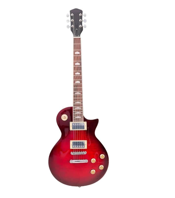 Electric Guitar, Mahogany Body & Neck,Rounded End 22 Frets,Bone Nut, Rosewood Fingerboard,Professional/Full Size/Electric Guitars for Adults (red)