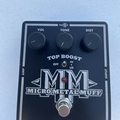 Electro Harmonix Micro Metal Muff With Top Boost Distortion Guitar Effect Pedal image 2