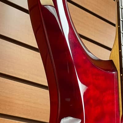 Ibanez BTB400QM-TR Standard - Transparent Red image 5