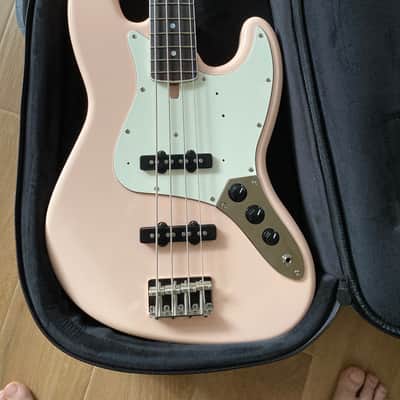 Modern Vintage 60s vintage 4 string Jazz bass Shell Pink Finish image 1