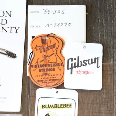 MINTY! 2013 Gibson 1959 ES-335 Historic Reissue Semi-Hollow Electric Guitar Vintage Sunburst + COA OHSC image 4