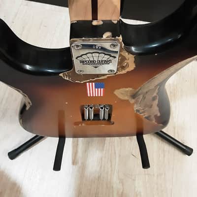 Fender Custom scalloped from ripchord guitars Reliced Sunburst image 9