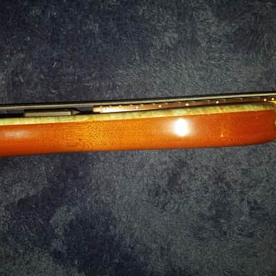 Handmade Lefty Short Scale / Piccolo Bass  2000s Sickly Green image 6