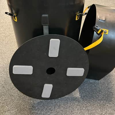 Hardcase 14"-15" combination case - Black with yellow webbing image 4