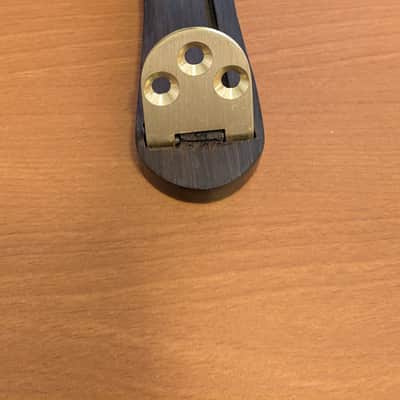 Left Handed Ebony Tailpiece for Archtop Guitar image 4