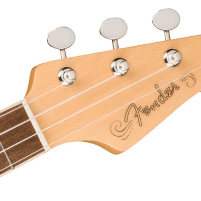 Fender Fullerton Jazzmaster Ukulele, Walnut Fingerboard, Tortoiseshell Pickguard, 3-Color Sunburst image 5