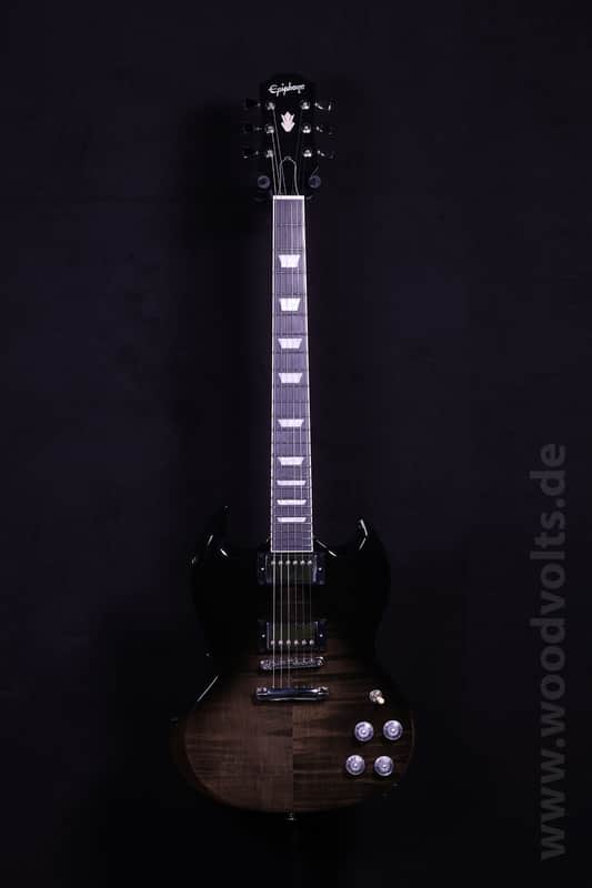 Epiphone SG Modern Figured 2020 - 2025 - Trans Black Fade image 1