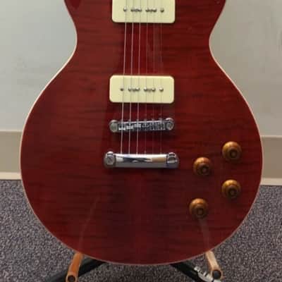 Red Unbranded LP Standard Electric Guitar - Dual Single Coil Pickups image 2
