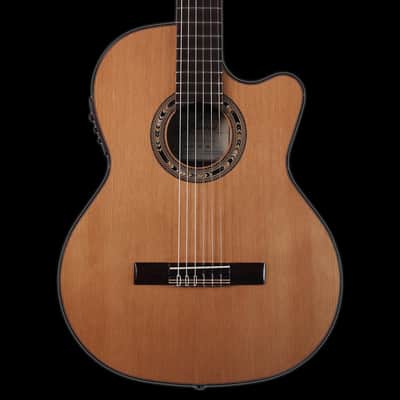 Kremona Performer Series Fiesta F65CW TLR Solid Cedar Top Nylon String Classical Acoustic Electric Guitar With Gig Bag image 1