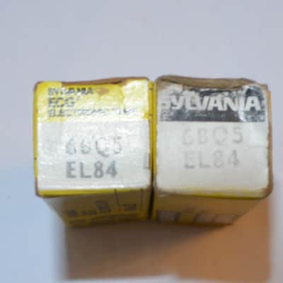 (2)Sylvania EL84 / 6BQ5 Tubes NOS Original Boxes 60s? image 2