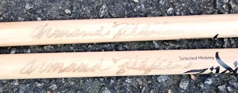 Genuine Signed autographed Armand Zildjian 2B drum sticks Zildjian Bild 1