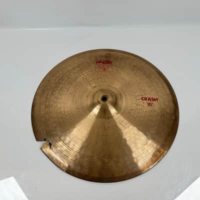 Paiste Crash 16” 2002 Cymbal Cracked image 2