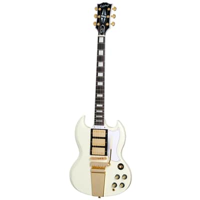 Epiphone 1963 Les Paul SG Custom With Maestro Vibrola Classic White(Incl. Hard Case) image 2