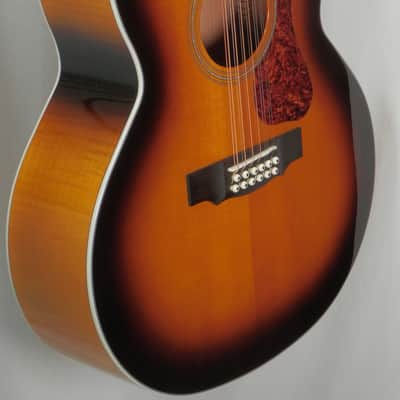 Guild F-2512E Deluxe Antique Burst 12-string Acoustic Electric Open Box (has small ding) Bild 1