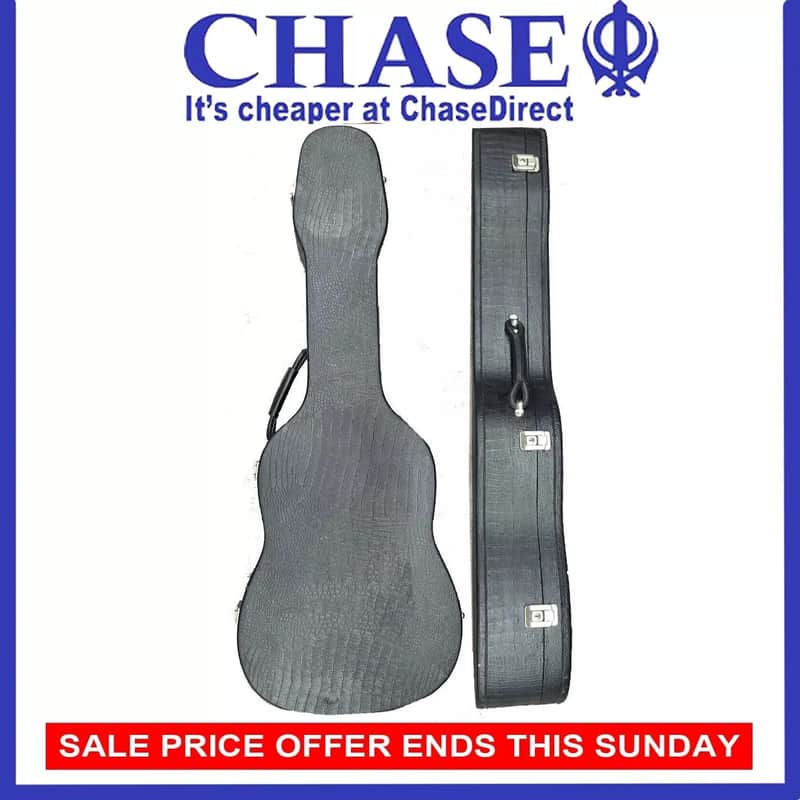 Chase Premium Guitar Hard Case~Shell Wood Guitar Hard Case for Electric Guitars image 1